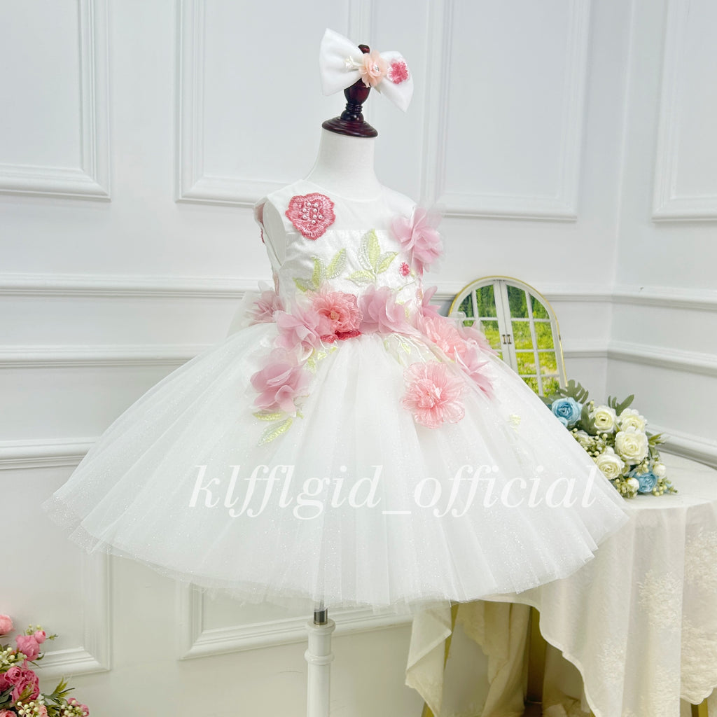 Flower Fairy Princess Dress First birthday outfit for a baby｜KLFFIGID
