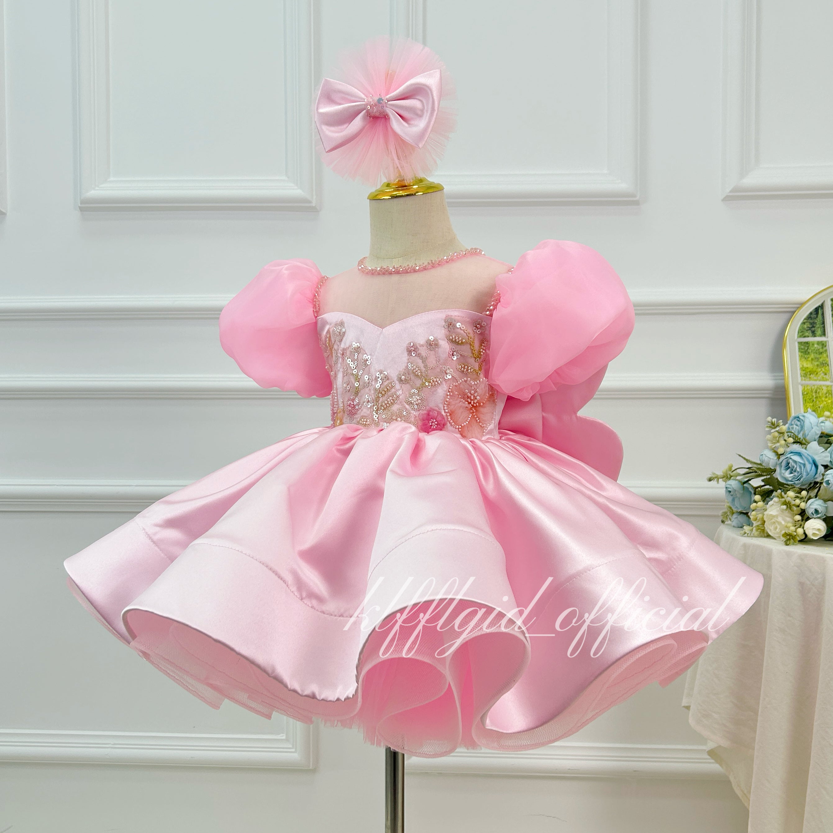 Baby birthday dress Wedding Party Costume girls formal gown | KLFFIGID
