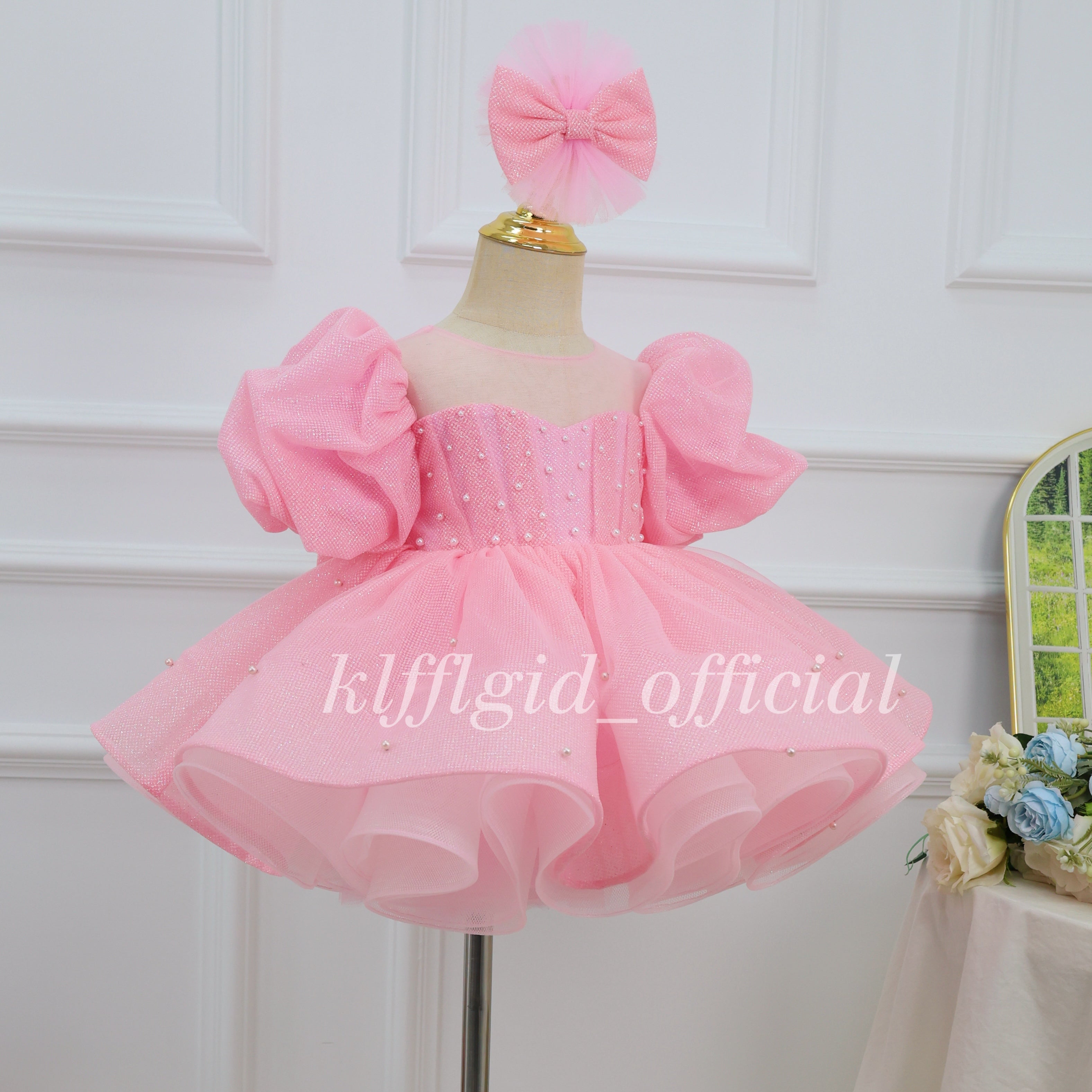 Baby Birthday Dress Toddler Princess Gown Elegant Princess Costume｜KLFFIGID