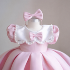 First Birthday Dress Wedding Flower Girl Dress Elegant Satin Ball Gown｜KLFFIGID