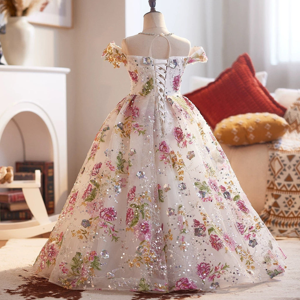 3-12 year old girl dresses, Flower Girl Pageant Dance Apparel, wedding dresses, birthday party girl princess dresses