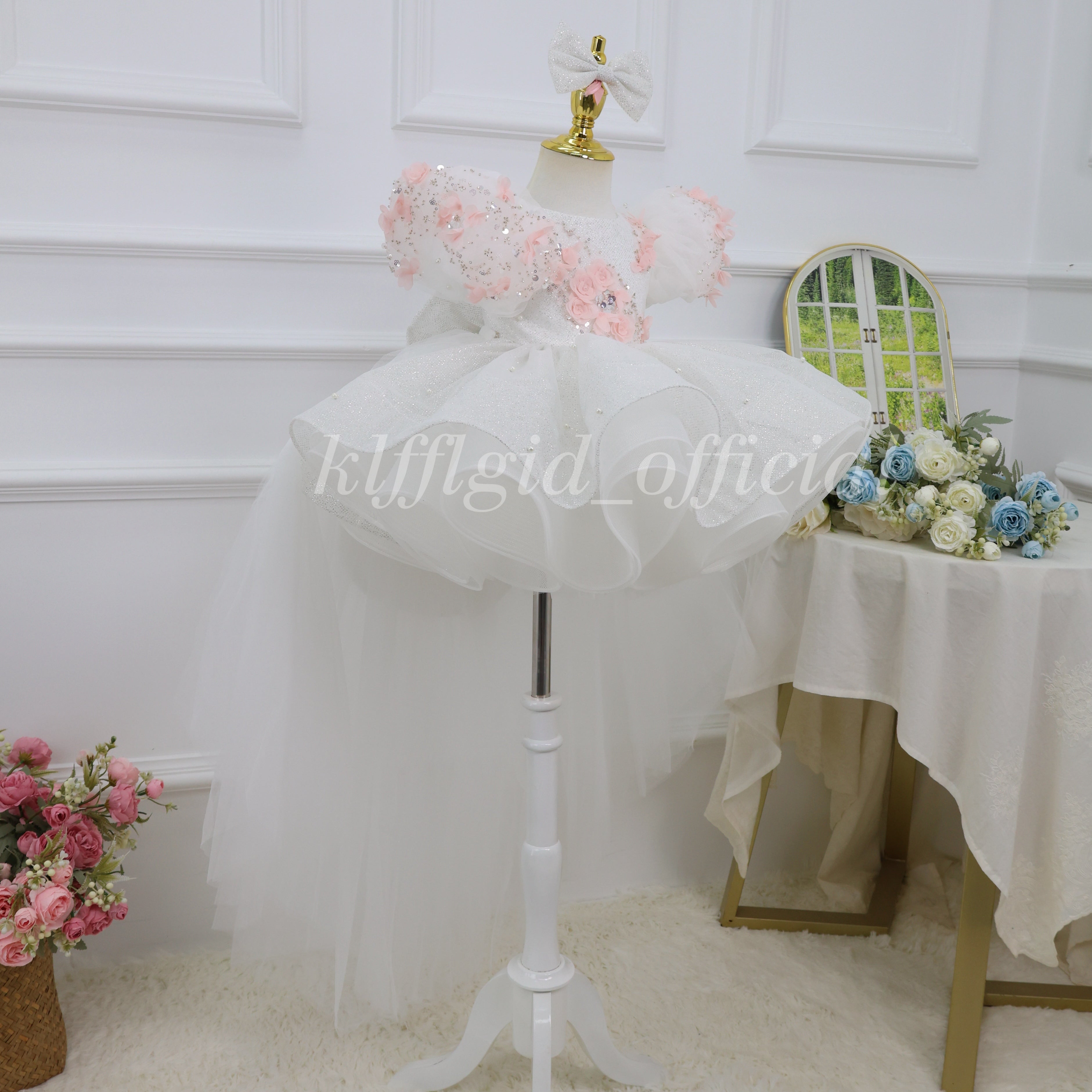 Baby Birthday Dress Wedding flower girl dressToddler Prom Dress｜KLFFIGID