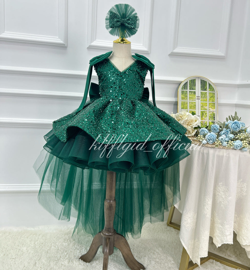 Birthday Dress Pageant Dress for Girls Wedding Ceremony skirt | KLFFIGID
