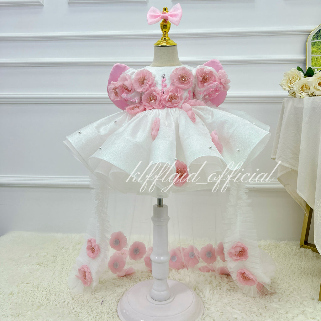First Girls birthday dress Cute Butterfly-wing pageant gown | KLFFIGID