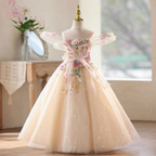 Princess dresses, floral dresses, children's maxi dresses, and elegant ball dresses for girls aged 3-12.