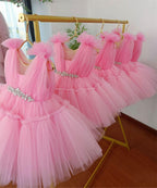 Flower Baby Soft Gauze Puffy Princess Formal Dress | KLFFIGID