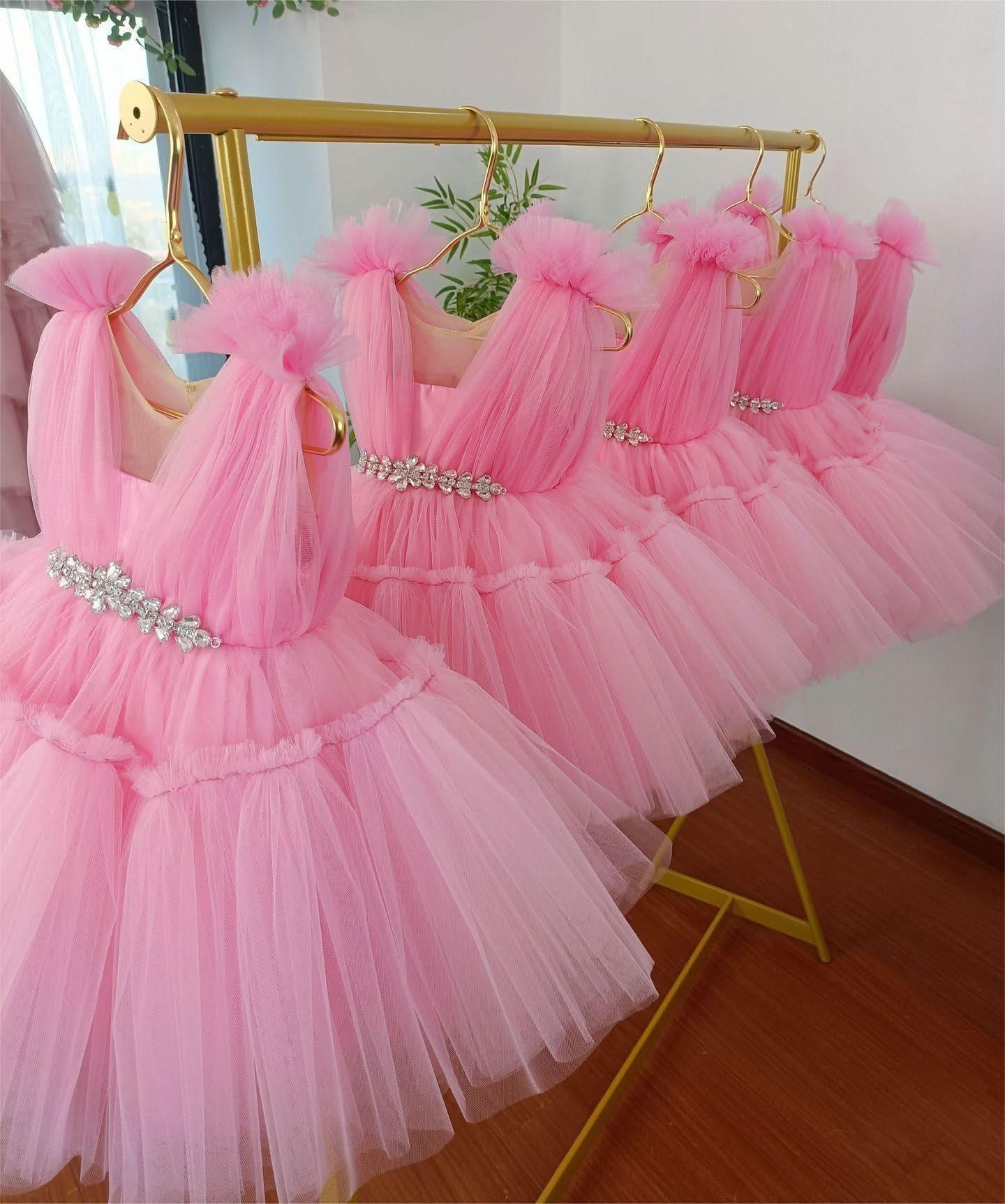 Flower Baby Soft Gauze Puffy Princess Formal Dress | KLFFIGID