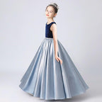Girls' Velvet Gown The Dreamy Elegant Dress A Perfect Blend of Shine and Elegance A Princess-Style Gown