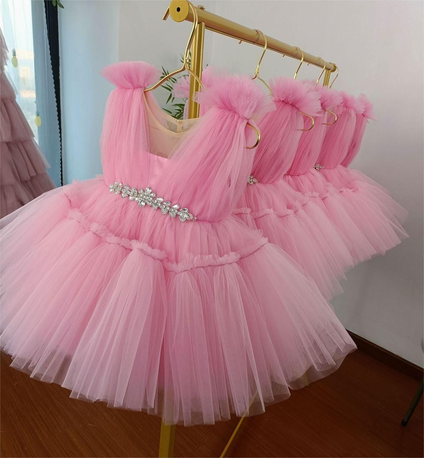 Flower Baby Soft Gauze Puffy Princess Formal Dress | KLFFIGID