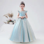 A Dreamy Dress for a Fairy-Tale Princess Elegant Blue-Green to Brighten Every Moment The Perfect Blend of Grace and Sweetness