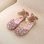 Pearl Sequin Sandals Elegance and Playfulness Combined Children's Shoes
