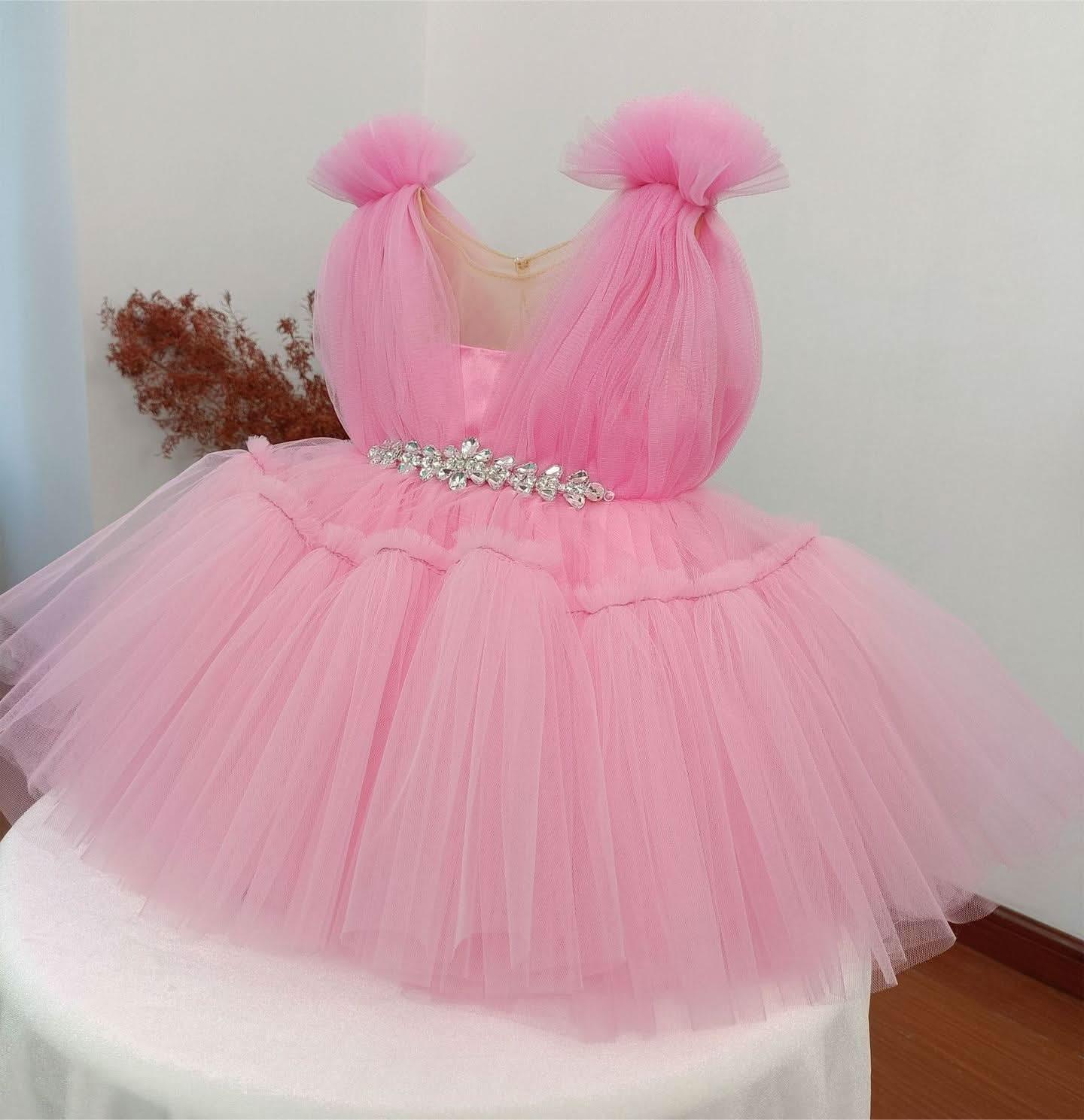 Flower Baby Soft Gauze Puffy Princess Formal Dress | KLFFIGID