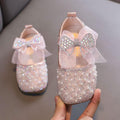 Sparkling Princess Shoes Elegant Kids Shoes Crystal and Pearl Dream Design