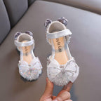 Sparkling Princess Shoes Exquisite Bow Design Comfort Meets Style The Ideal Shoes for Girls