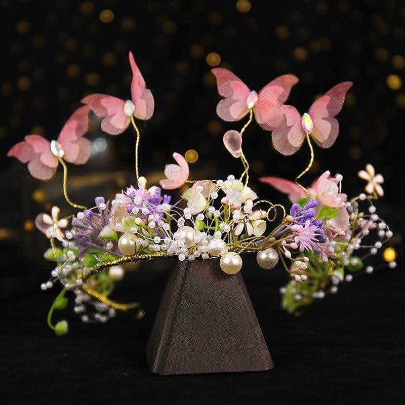Garden Hair Accessories Sweet and Romantic Butterfly Garden