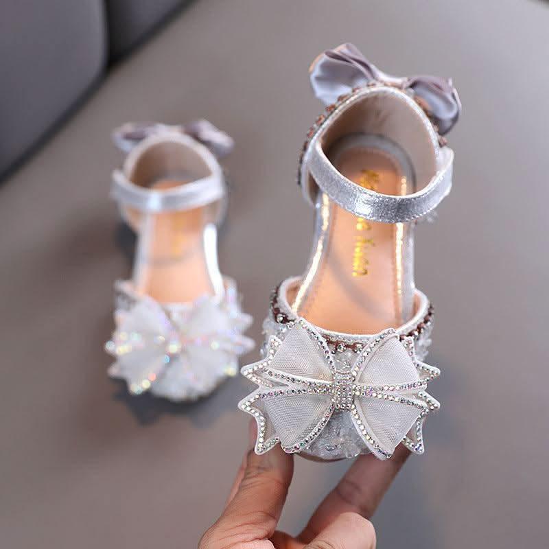 Sparkling Princess Shoes Sweet Bow Multicolor Sparkling Sandals to Brighten Your Princess Dreams