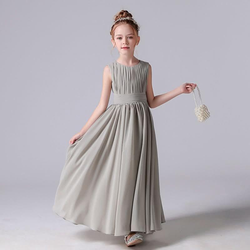 Elegant Childhood Dreamy Dress A Fairy-like Princess Dress Minimal Pleated Design Fresh and Elegant