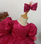 Long-Sleeved Sequined Princess Dream Tutu Party Gown | KLFFIGID