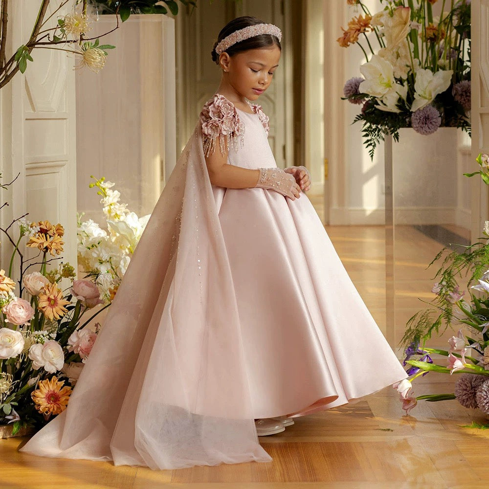 Girls princess dress, birthday party evening dress, wedding flower girl dress