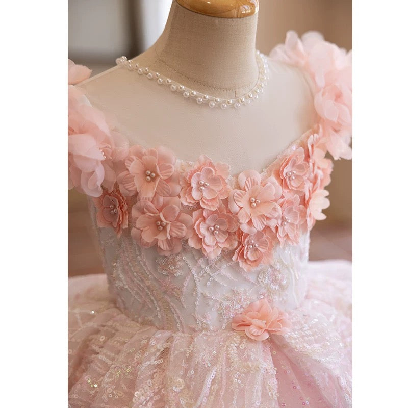 3-12 years old beauty pageant party evening dress, wedding girl dress, birthday party girl princess dress