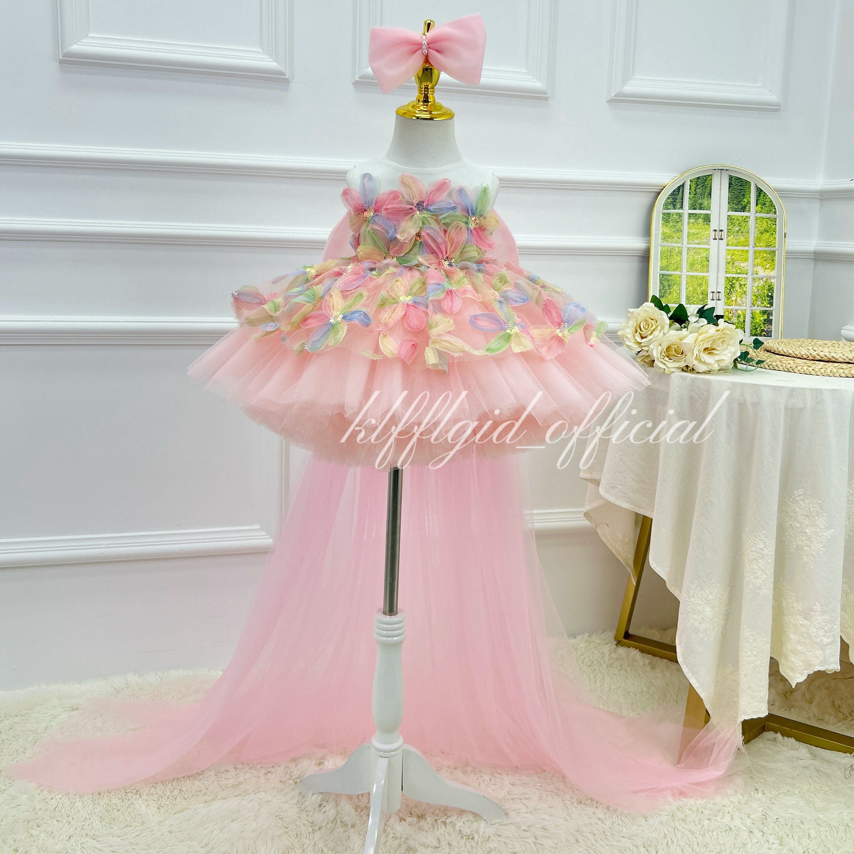Birthday Princess Dress Girls Fairy Dress Flower Girl Dress | KLFFIGID