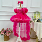 Baby Birthday Dress Floral pageant dress for girls Wedding flower｜KLFFIGID