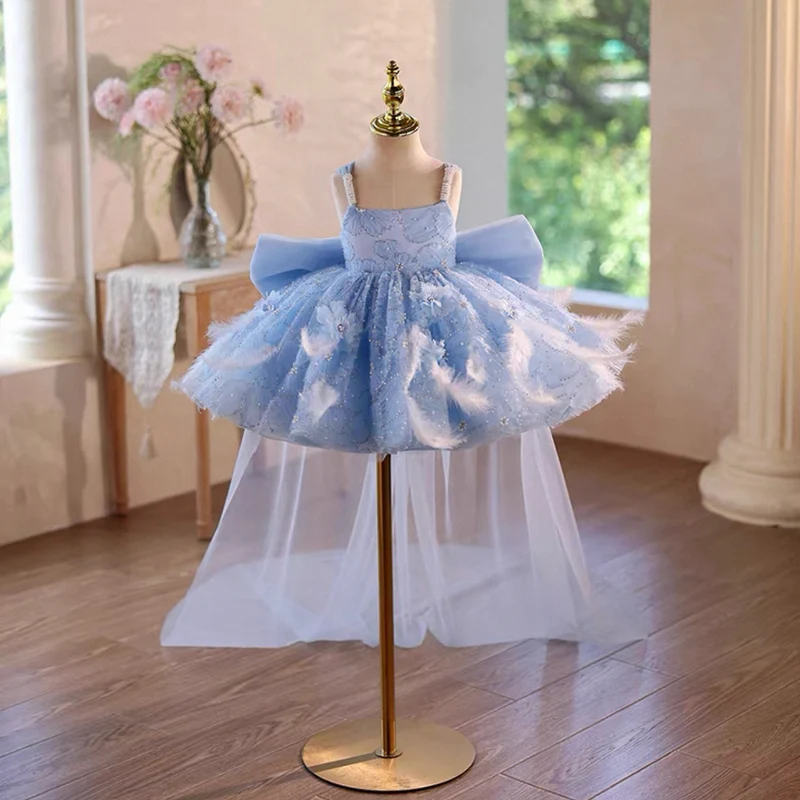 Baby Birthday Dress baby ball gown dress Pageant Gown｜KLFFIGID