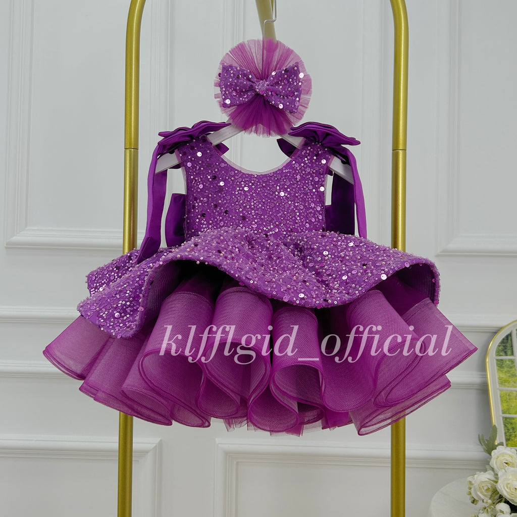 Luxury Girls Couture Flower Girl Wedding Dress | KLFFIGID
