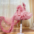 Butterfly Fluffy Princess Dress Long Sleeve Christmas & Birthday Outfit | KLFFIGID