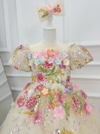 Toddler Party Dress Flower Girl Gown Baby pageant Dress | KLFFIGID