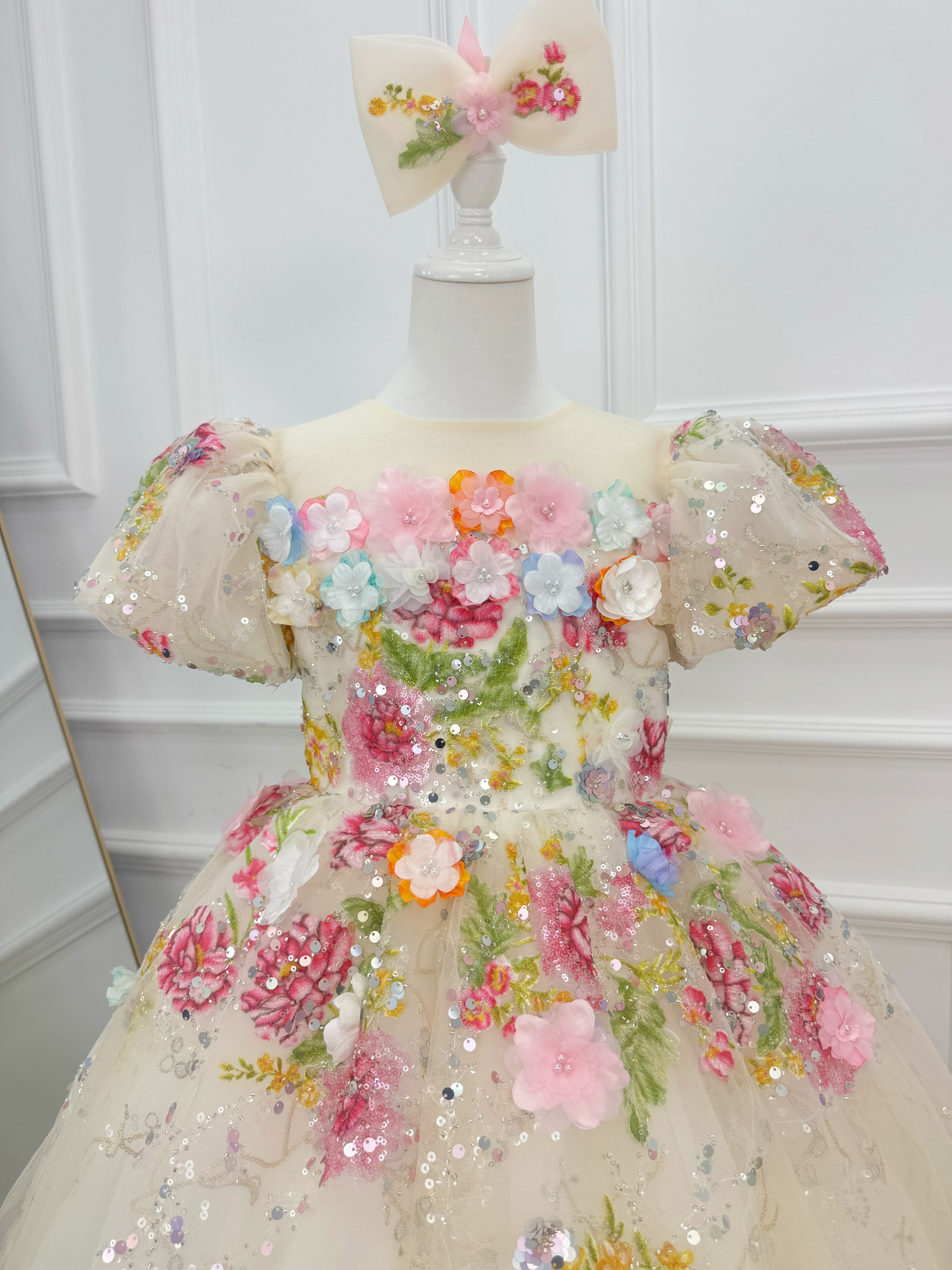 Toddler Party Dress Flower Girl Gown Baby pageant Dress | KLFFIGID