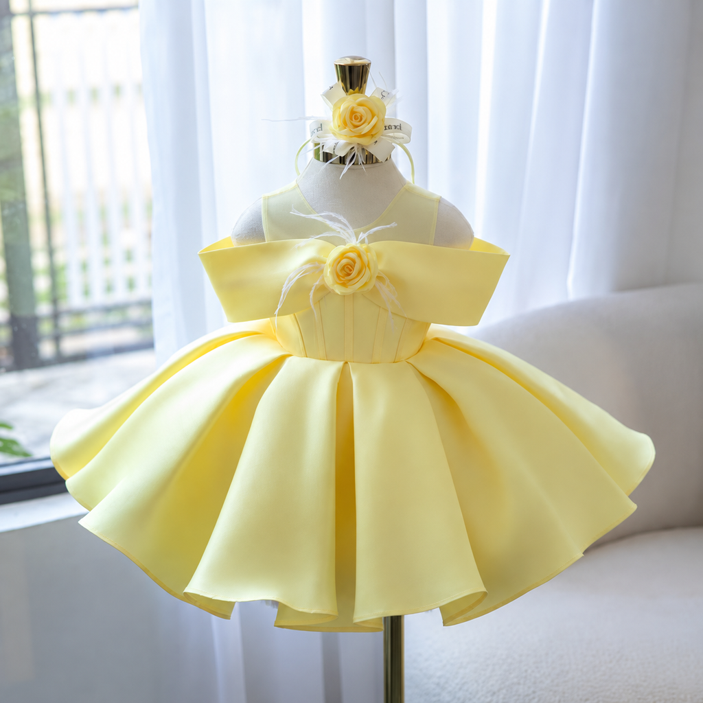 Ball Gown Girls Dress Baby Birthday Dress Kids Luxury Gown｜KLFFIGID