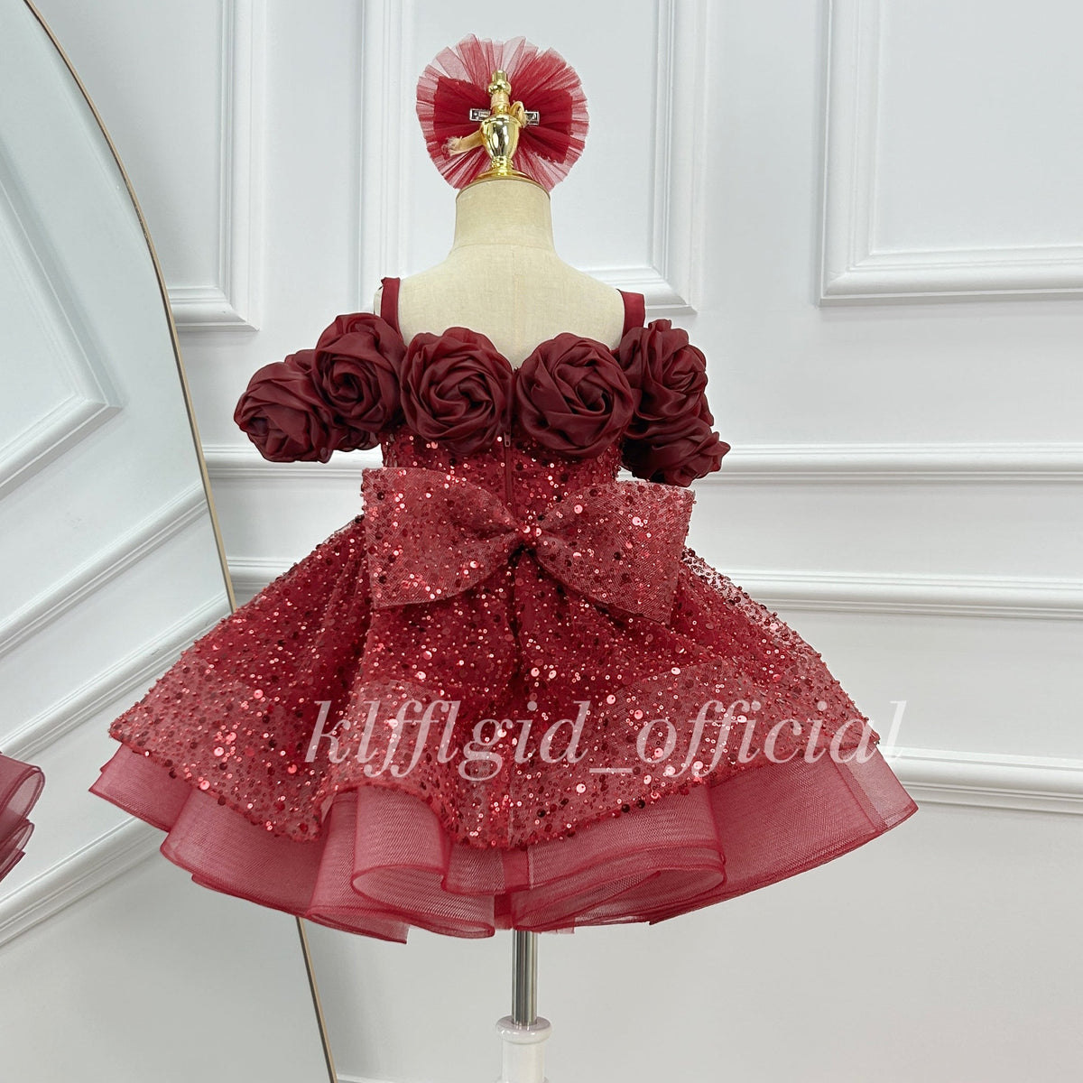 Girls' Wedding Dress Toddler Party Dress Luxury Couture | KLFFIGID
