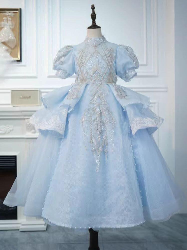 Enchanted Ice Princess Dress Dreamy Blue Princess Gown