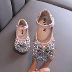 Dazzling Crystal Shoes Fairy Princess Style Designed for Little Princesses
