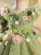 Fairy Tale Garden Dress Spring Wonderland Princess Dress Dreamy Tulle Floral Dress