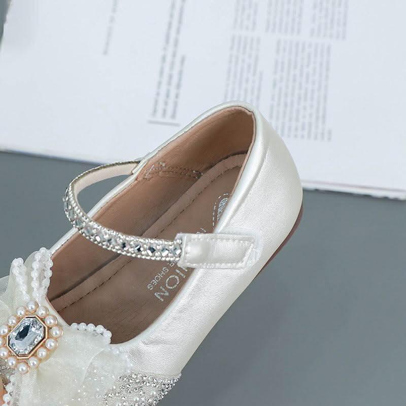 Dreamy Pearl Kids Shoes Shiny Princess Shoes Fashion Bow Kids Shoes