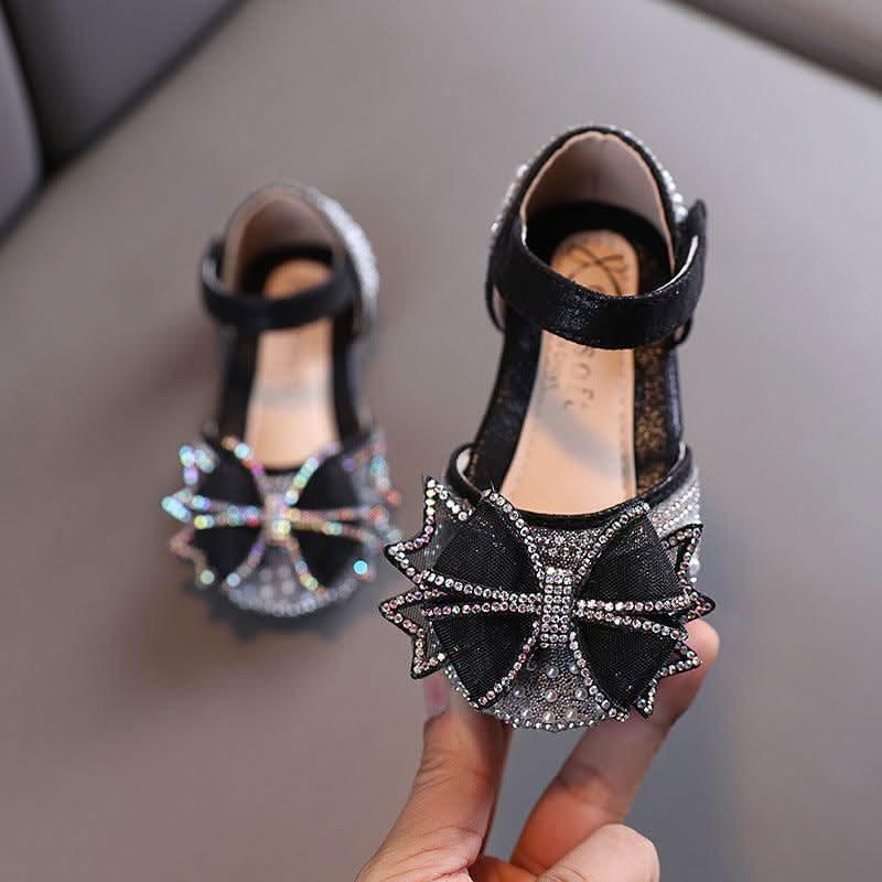 Sparkling Princess Shoes Dreamy Bow Shoes Fashionable Choice for Elegant Little Princesses