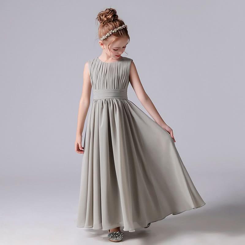 Elegant Childhood Dreamy Dress A Fairy-like Princess Dress Minimal Pleated Design Fresh and Elegant