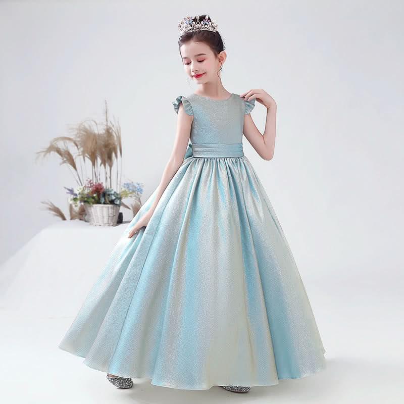 A Dreamy Dress for a Fairy-Tale Princess Elegant Blue-Green to Brighten Every Moment The Perfect Blend of Grace and Sweetness