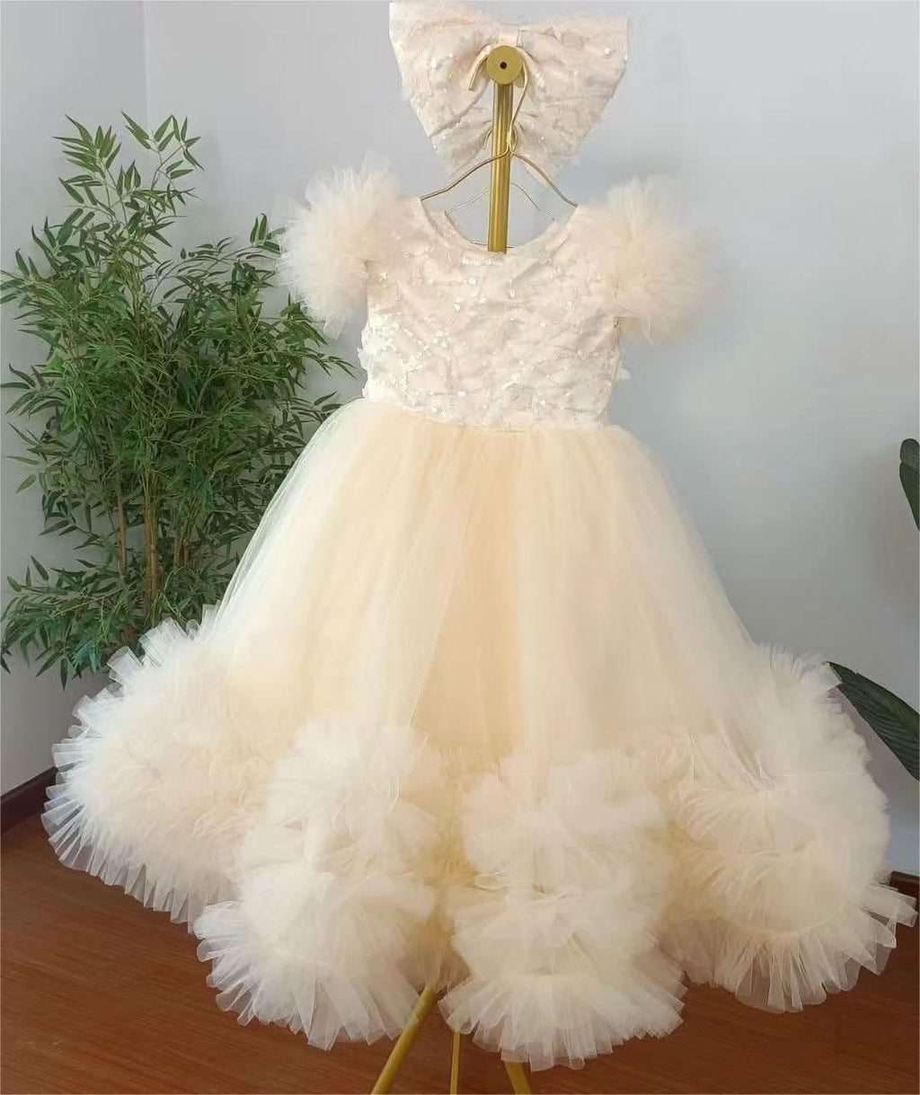 12m-12yrs multicolour sleeve baby birthday party princess dress for wedding dress for girls