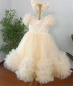 12m-12yrs multicolour sleeve baby birthday party princess dress for wedding dress for girls