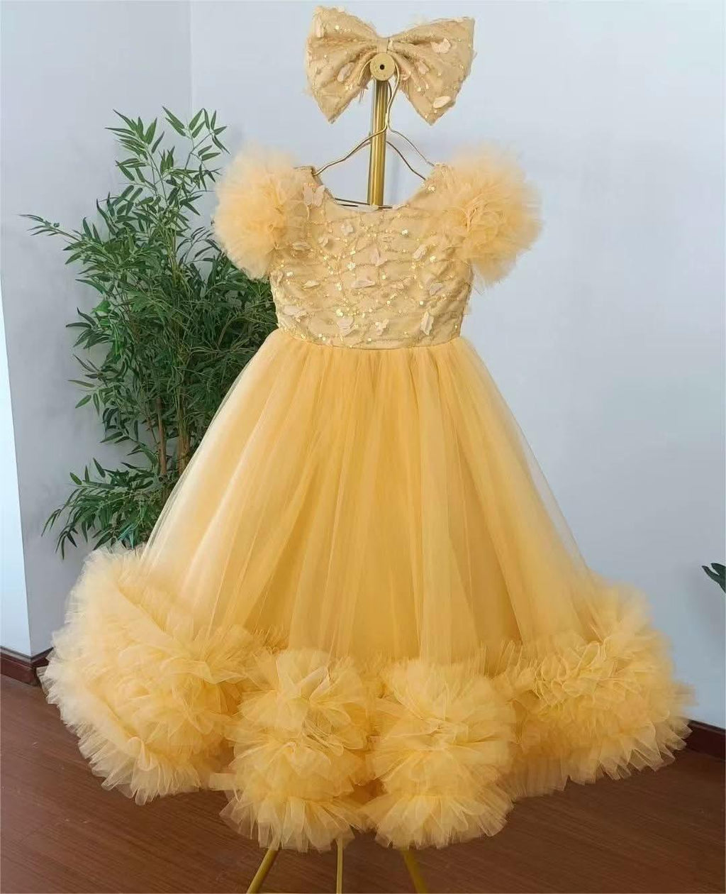 12m-12yrs multicolour sleeve baby birthday party princess dress for wedding dress for girls