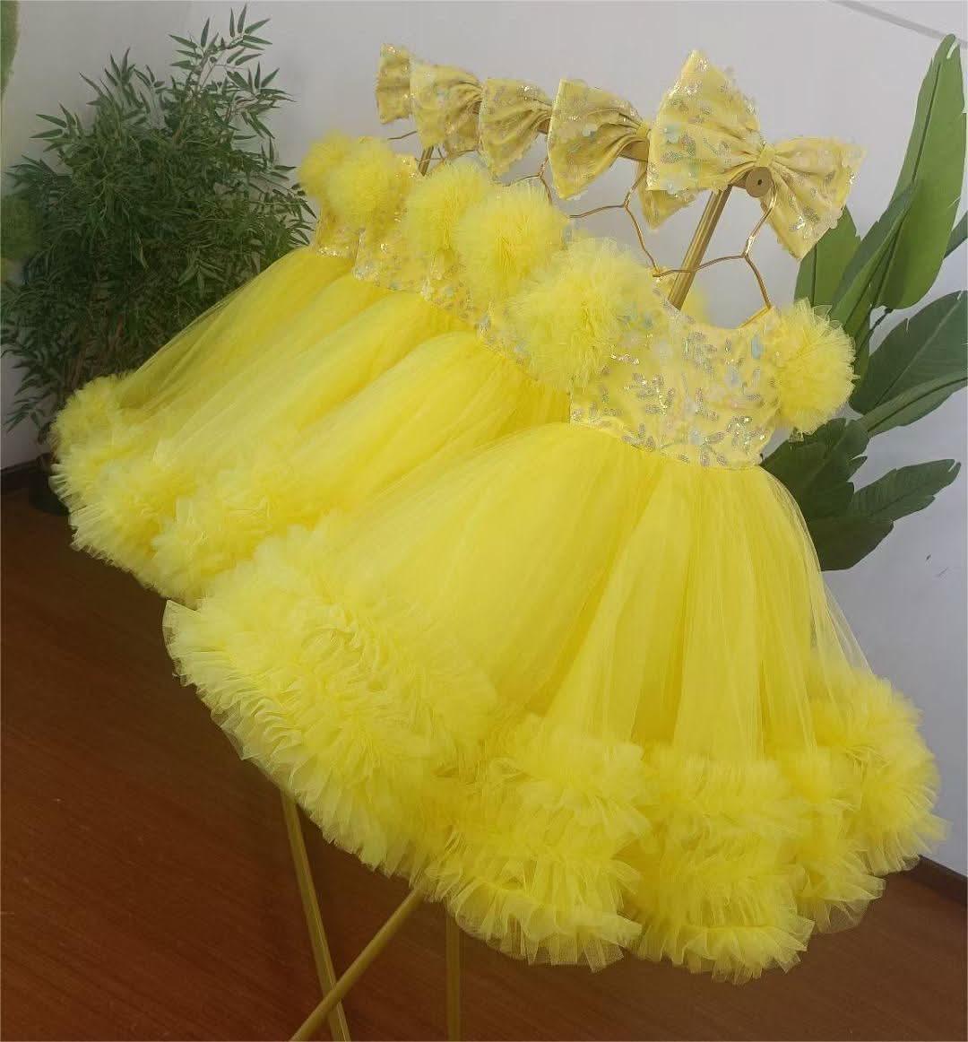 12m-12yrs multicolour sleeve baby birthday party princess dress for wedding dress for girls