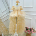 Luxurious Princess Dress with Train for Girls Baby's birthday party dress | KLFFLGID