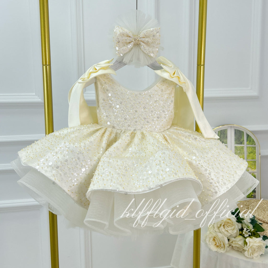 Luxury Girls Couture Flower Girl Wedding Dress | KLFFIGID