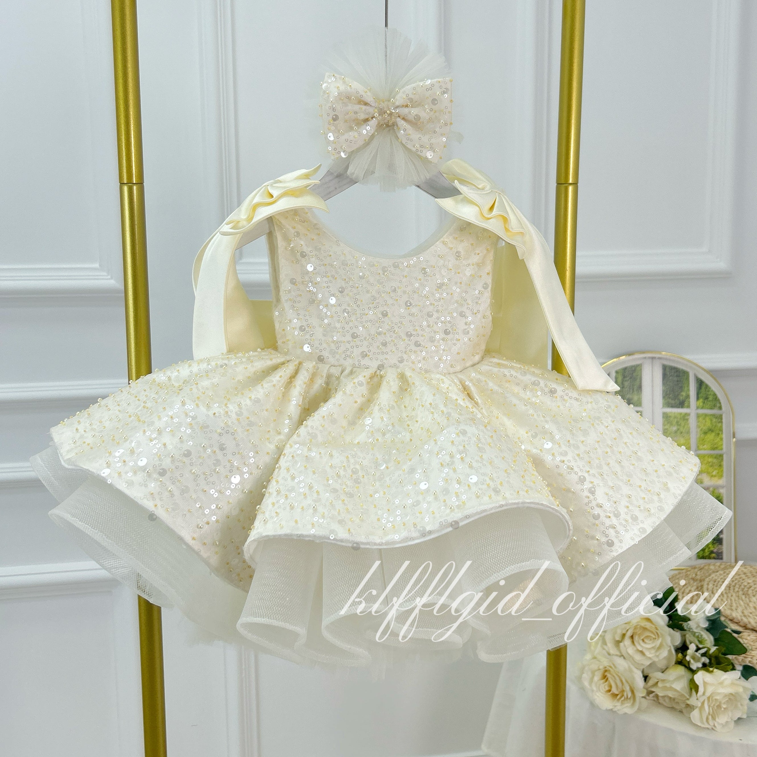 Luxury Girls Couture Flower Girl Wedding Dress | KLFFIGID