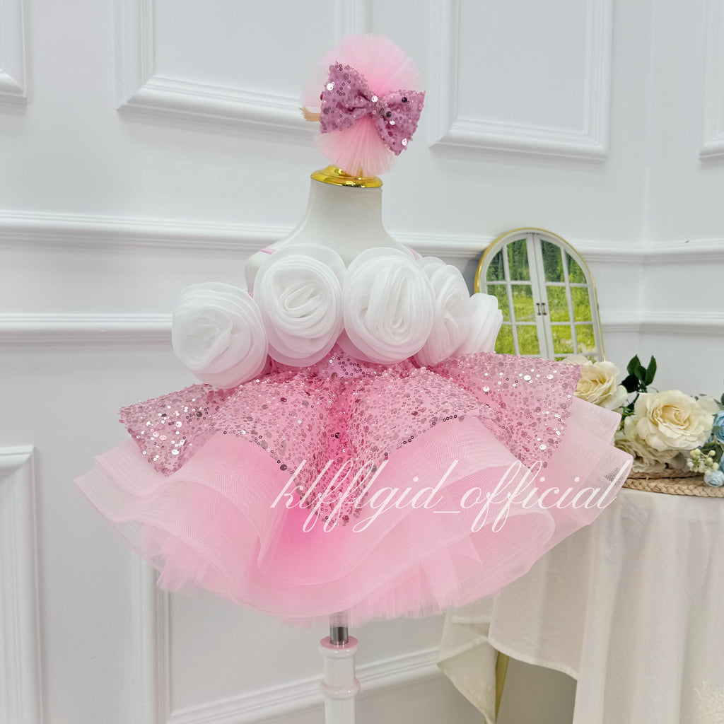 1-12 years old  Toddler Girls Sequin Long Sleeve Tutu Dress｜KLFFIGID