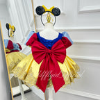 Themed Party Satin Short-Sleeve Princess Dress for Girls | KLFFIGID