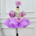 1-year-old baby birthday dress Baby Party Frock | KLFFLGID